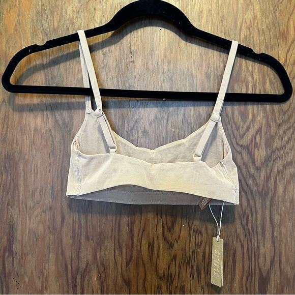 NWT Skims Fits Everybody Sheer Scoop Bralette Ochre XXS - Picture 2 of 4